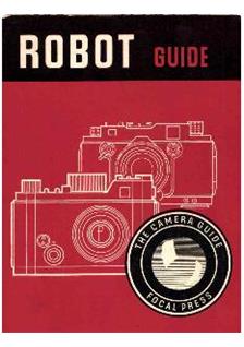Robot Robot 2 manual. Camera Instructions.